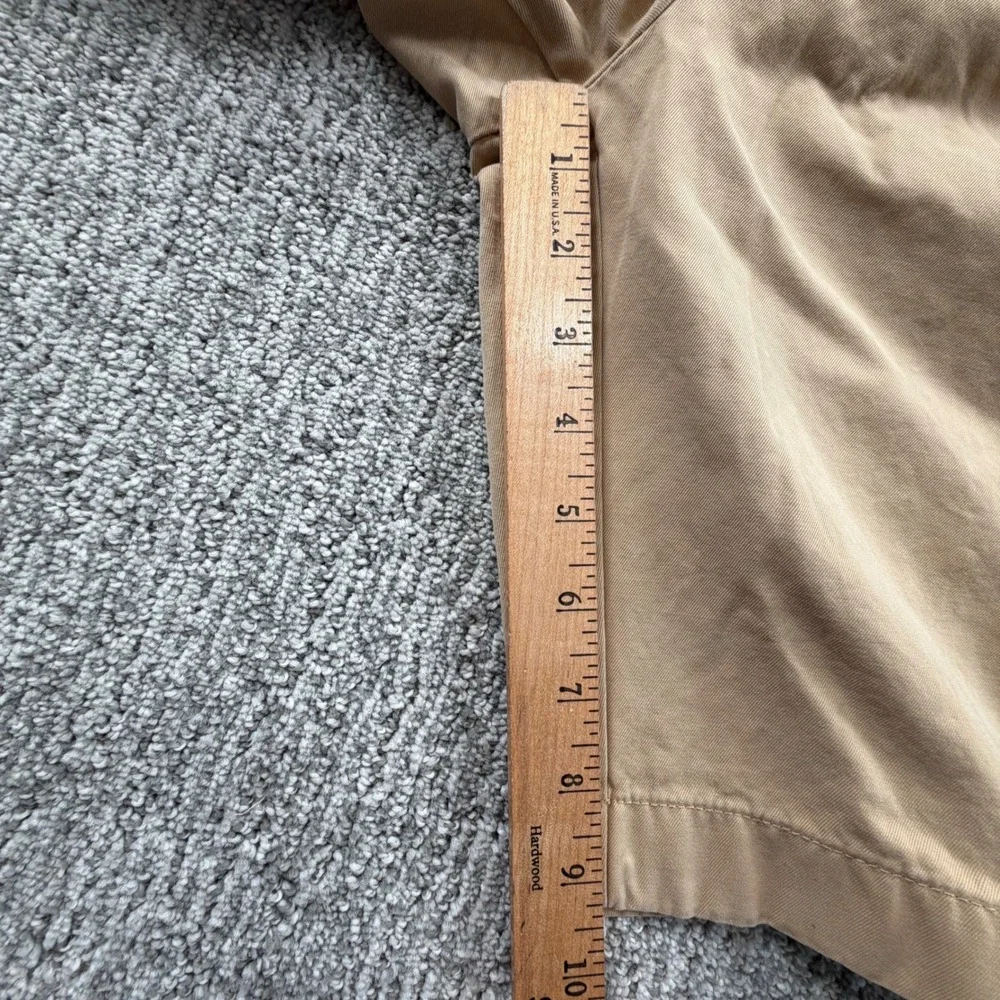 Brooks Brothers Bermuda Shorts Mens 34 Tan‎ Khaki 100% Cotton Flat Front Chino